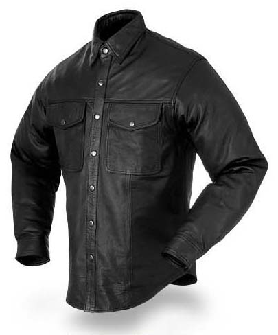 Men's Leather Shirts